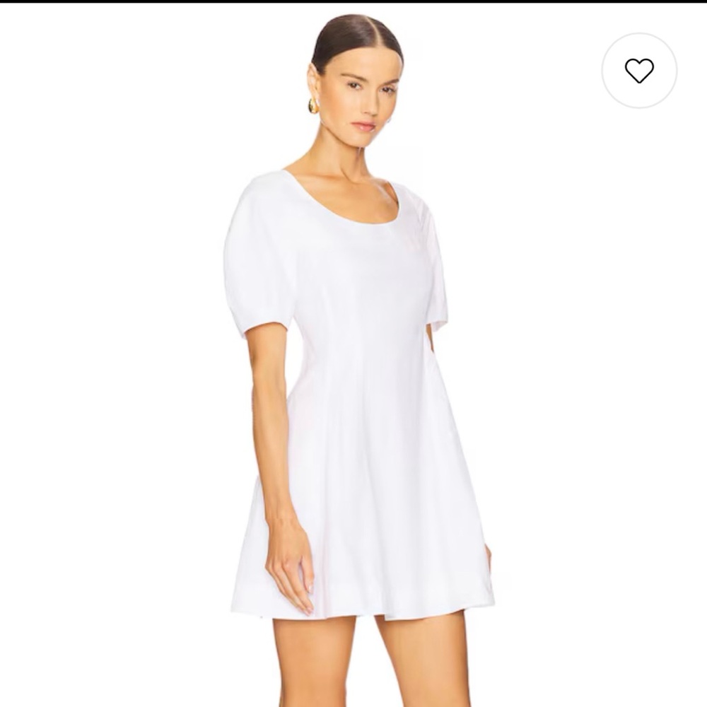 Theory puff sleeve poplin dress